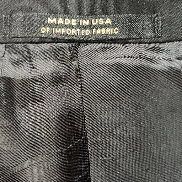 Black Wool Single Breast 2 Button Single Vent Mens Blazer Excellent Condition